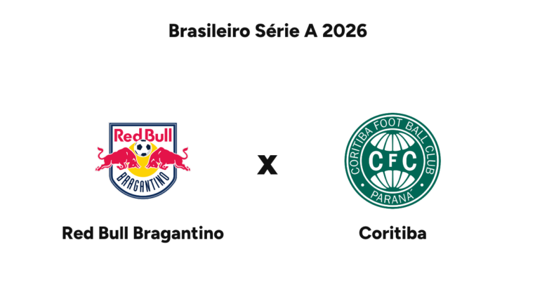 Onde assistir Red Bull Bragantino x Coritiba — Brasileiro Série A 2026