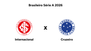 Onde assistir Internacional x Cruzeiro — Brasileiro Série A 2026