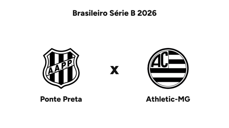 Onde assistir Ponte Preta x Athletic-MG — Brasileiro Série B 2026