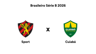 Onde assistir Sport x Cuiabá — Brasileiro Série B 2026