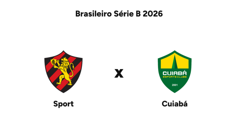 Onde assistir Sport x Cuiabá — Brasileiro Série B 2026
