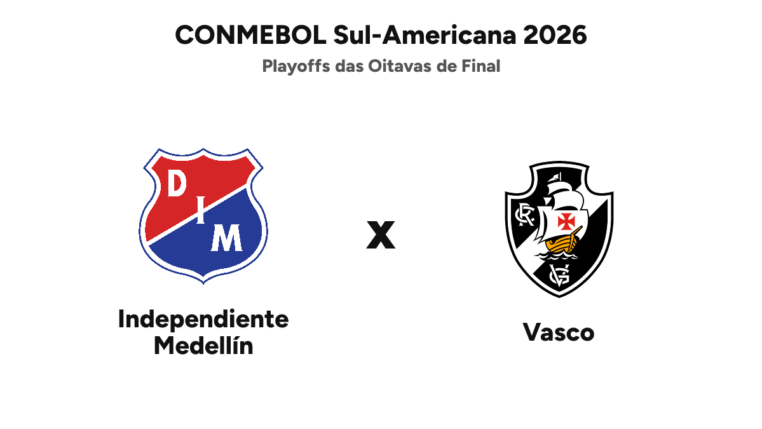 Onde assistir Independiente Medellín x Vasco — CONMEBOL Sul-Americana 2026