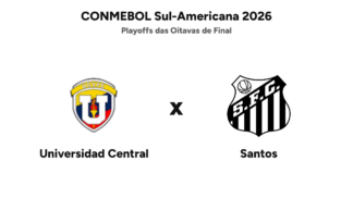 Onde assistir Universidad Central x Santos — CONMEBOL Sul-Americana 2026
