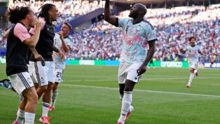 Soccer Football - FIFA World Cup 2026 - Round of 16 - United States v Belgium - Seattle Stadium, Seattle, Washington, U.S. - July 6, 2026 Belgium's Romelu Lukaku celebrates scoring their fourth goal REUTERS/Lee Smith