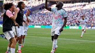 Soccer Football - FIFA World Cup 2026 - Round of 16 - United States v Belgium - Seattle Stadium, Seattle, Washington, U.S. - July 6, 2026 Belgium's Romelu Lukaku celebrates scoring their fourth goal REUTERS/Lee Smith