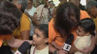 Entrevista da repórter Bianka Carvalho, da TV Globo, com menina que perdeu a mãe, viralizou nas redes sociais