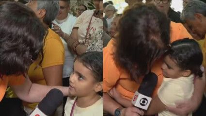 Entrevista da repórter Bianka Carvalho, da TV Globo, com menina que perdeu a mãe, viralizou nas redes sociais