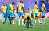 Soccer Football - FIFA World Cup 2026 - Round of 16 - Brazil v Norway - New York New Jersey Stadium, East Rutherford, New Jersey, U.S. - July 5, 2026 Brazil's Neymar Jr. looks dejected after the match as Brazil are eliminated from the World Cup REUTERS/Mike Segar