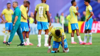 Soccer Football - FIFA World Cup 2026 - Round of 16 - Brazil v Norway - New York New Jersey Stadium, East Rutherford, New Jersey, U.S. - July 5, 2026 Brazil's Neymar Jr. looks dejected after the match as Brazil are eliminated from the World Cup REUTERS/Mike Segar