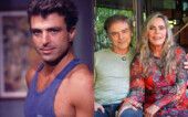 Carlos Alberto Riccelli na novela "Vale Tudo" (1988) e atualmente, com a atriz Bruna Lombardi Carlos Alberto Riccelli na novela "Vale Tudo" (1988) e atualmente, com a atriz Bruna Lombardi