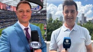 Chicharito Hernández e Hugo Balassone