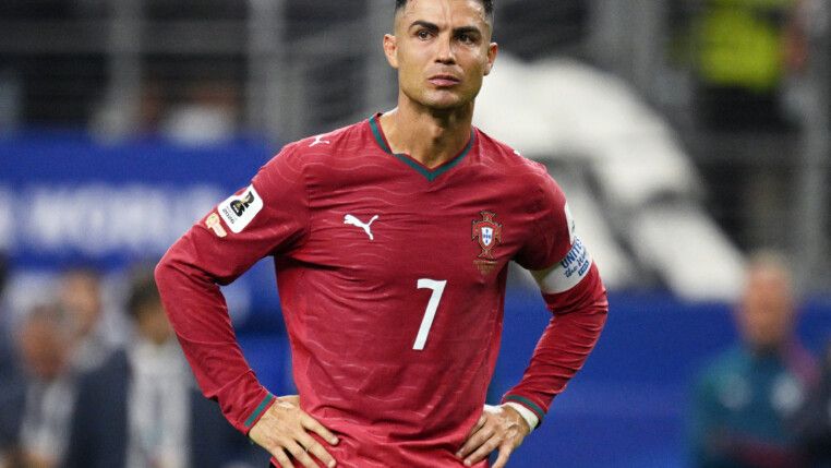 Soccer Football - FIFA World Cup 2026 - Round of 16 - Portugal v Spain - Dallas Stadium, Arlington, Texas, U.S. - July 6, 2026 Portugal's Cristiano Ronaldo looks dejected after the match as Portugal are eliminated from the World Cup IMAGN IMAGES via Reuters/Jerome Miron