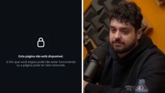 Instagram de Monark sai do ar novamente e perfil fica inacessível