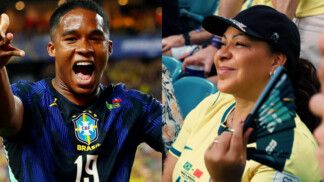 Endrick e a mãe, Cíntia Ramos