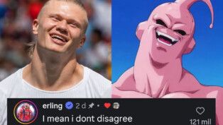 Erling Haaland aprova comparação com Majin Boo, vilão de "Dragon Ball Z"