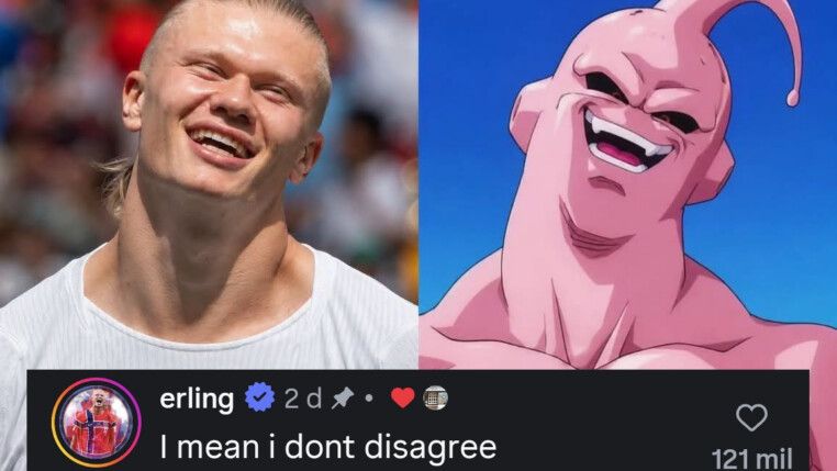 Erling Haaland aprova comparação com Majin Boo, vilão de "Dragon Ball Z"