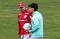 Abel Ferreira e Gustavo Gómez