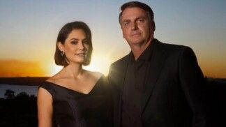 Michelle Bolsonaro e Jair Bolsonaro