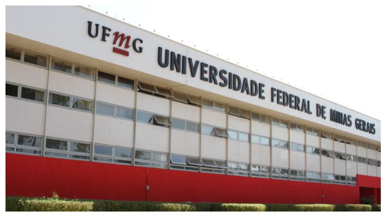 Fachada da Universidade Federal de Minas Gerais. A notícia fala sobre a abertura de um concurso público.