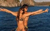 Isabella Arantes e Gabriel Medina