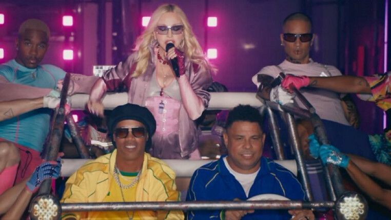 Madonna, Ronaldinho Gaúcho e Ronaldo Fenômeno