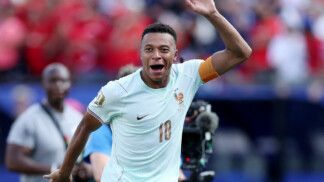 Soccer Football - FIFA World Cup 2026 - Quarter Final - France v Morocco - Boston Stadium, Foxborough, Massachusetts, U.S. - July 9, 2026 France's Kylian Mbappe celebrates after the match as France qualify for the semi final stage of the World Cup REUTERS/Paul Childs TPX IMAGES OF THE DAY