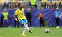 Soccer Football - FIFA World Cup 2026 - Round of 16 - Brazil v Norway - New York New Jersey Stadium, East Rutherford, New Jersey, U.S. - July 5, 2026 Brazil's Neymar scores their first goal from the penalty spot IMAGN IMAGES via Reuters/Caean Couto