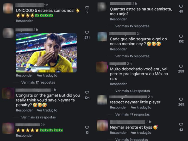 Fãs de Neymar invadem rede social de goleiro da Noruega