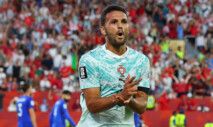 Soccer Football - FIFA World Cup 2026 - Round of 32 - Portugal v Croatia - Toronto Stadium, Toronto, Canada - July 2, 2026 Portugal's Goncalo Ramos celebrates scoring their second goal REUTERS/Mike Segar