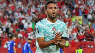 Soccer Football - FIFA World Cup 2026 - Round of 32 - Portugal v Croatia - Toronto Stadium, Toronto, Canada - July 2, 2026 Portugal's Goncalo Ramos celebrates scoring their second goal REUTERS/Mike Segar