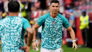 Soccer Football - FIFA World Cup 2026 - Round of 32 - Portugal v Croatia - Toronto Stadium, Toronto, Canada - July 2, 2026 Portugal's Cristiano Ronaldo during the warm up before the match IMAGN IMAGES via Reuters/John E Sokolowski