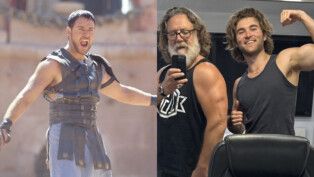 Russell Crowe e o filho, Tennyson