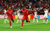 Soccer Football - FIFA World Cup 2026 - Round of 32 - Switzerland v Algeria - BC Place, Vancouver, Canada - July 2, 2026 Switzerland's Breel Embolo celebrates scoring their first goal with Dan Ndoye REUTERS/Agustin Marcarian TPX IMAGES OF THE DAY