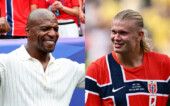 Terry Crews e Erling Haaland