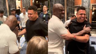Terry Crews tieta Ronaldo nos Estados Unidos