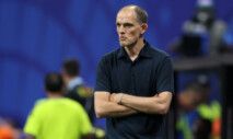 Soccer Football - FIFA World Cup 2026 - Round of 32 - England v DR Congo - Atlanta Stadium, Atlanta, Georgia, U.S. - July 1, 2026 England manager Thomas Tuchel looks dejected REUTERS/Paul Childs
