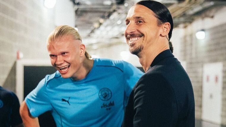 Erling Haaland e Zlatan Ibrahimovic