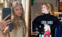 Luísa Sonza imita rabo de cavalo de Erling Haaland e posa com camisa estampada com rosto do atacante da Noruega