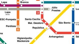 Metrô de São Paulo erra estações da Linha 3-Vermelha em novo Mapa do Transporte Metropolitano