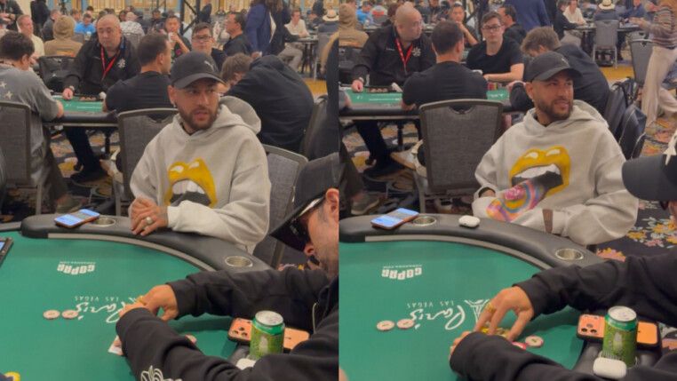 Neymar participa de torneio de pôquer em Las Vegas (EUA)