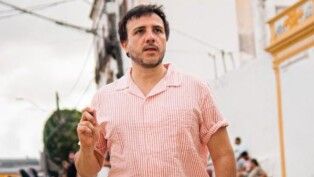 Renan Santos durante agenda em Pernambuco