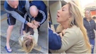 pastora agride entregador