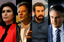 Na foto, Simone Tebet, Fernando Haddad, Guilherme Boulos e Camilo Santana