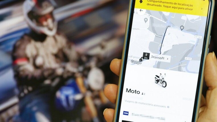 Aplicativo do Uber para Motos.