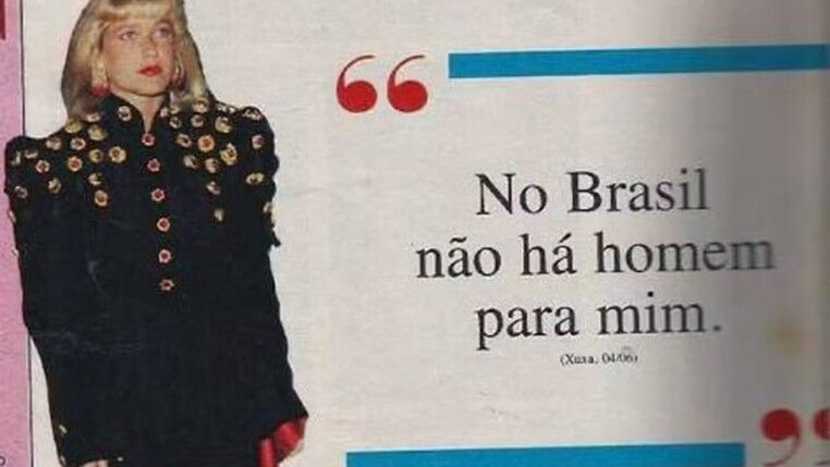 "No Brasil não há homem para mim": Xuxa conta como frase icônica surgiu