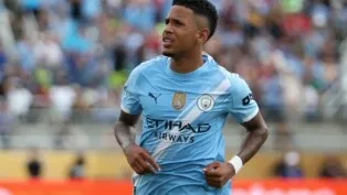 Savinho em jogo pelo Manchester City - Foto: Reuters/Nathan Ray Seebeck