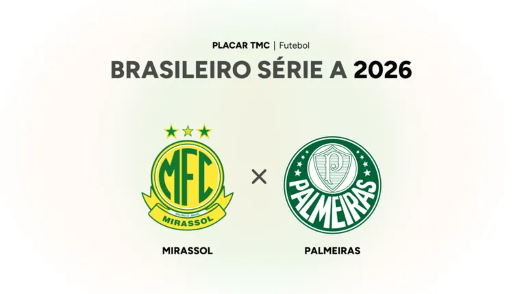 Onde assistir Mirassol x Palmeiras, Brasileiro Série A 2026