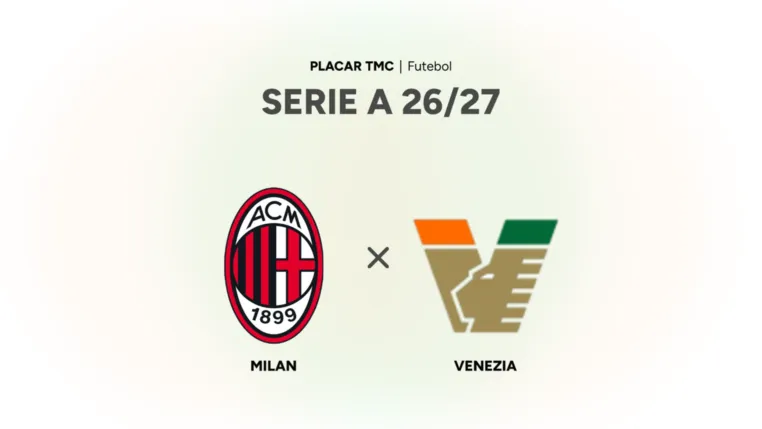 Imagem ilustrativa sobre Milan vs. Venezia: transmissão, escalação e árbitro oficial em 28/08
