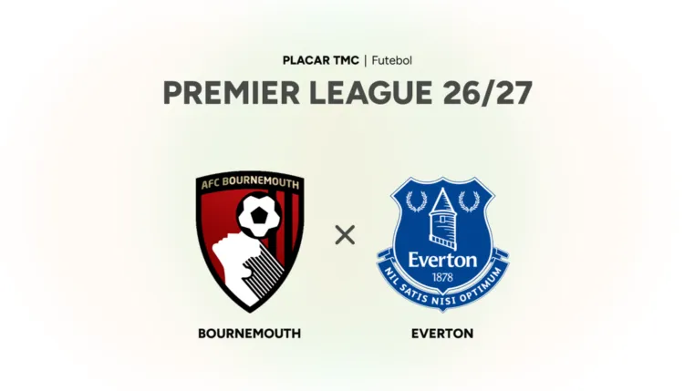 Onde assistir Bournemouth x Everton, Premier League 26/27