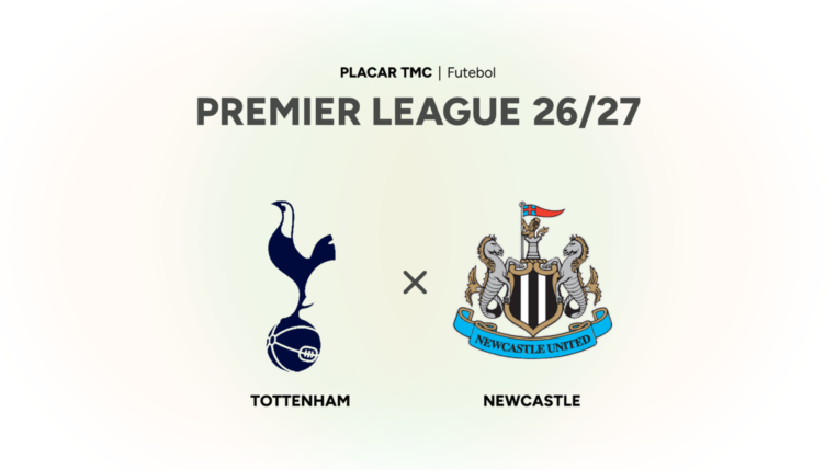 Onde assistir Tottenham x Newcastle, Premier League 26/27